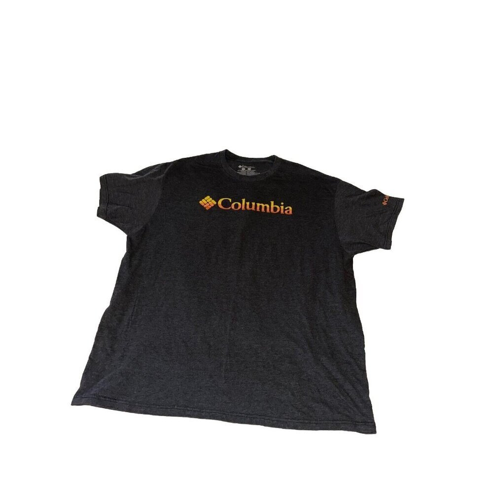 Columbia Shirt Size Xxl 2x Black Orange Tee Adult Mens Outdoor Sportswear Top